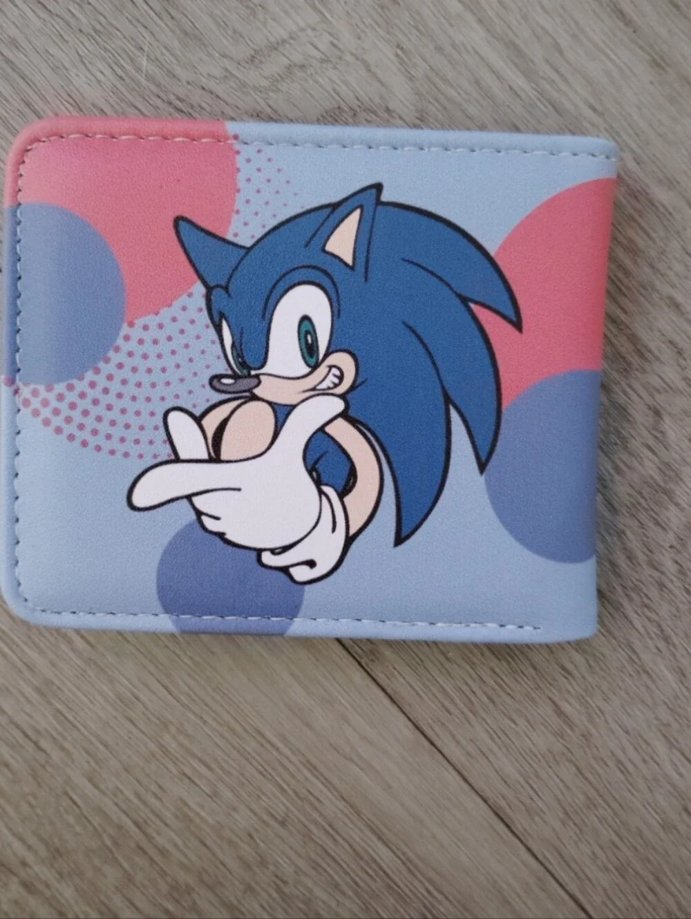 New Sonic the hedgehog anime manga leather wallet